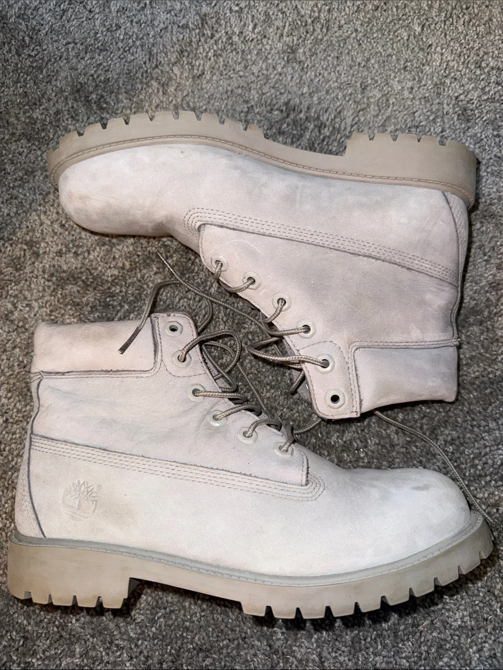 Youth Timberland Grey Boots Size 7Y